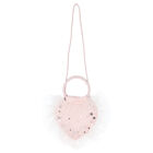 Girls Pink Heart Embellished Handbag, 1, hi-res